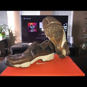 Nike Lab Air Rift prm Brown Leather Sz 9 Vintage